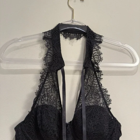 Victoria's Secret Dream Angels Black Lace Collar Demi Bra  Womens Size 36 C - Picture 11 of 12